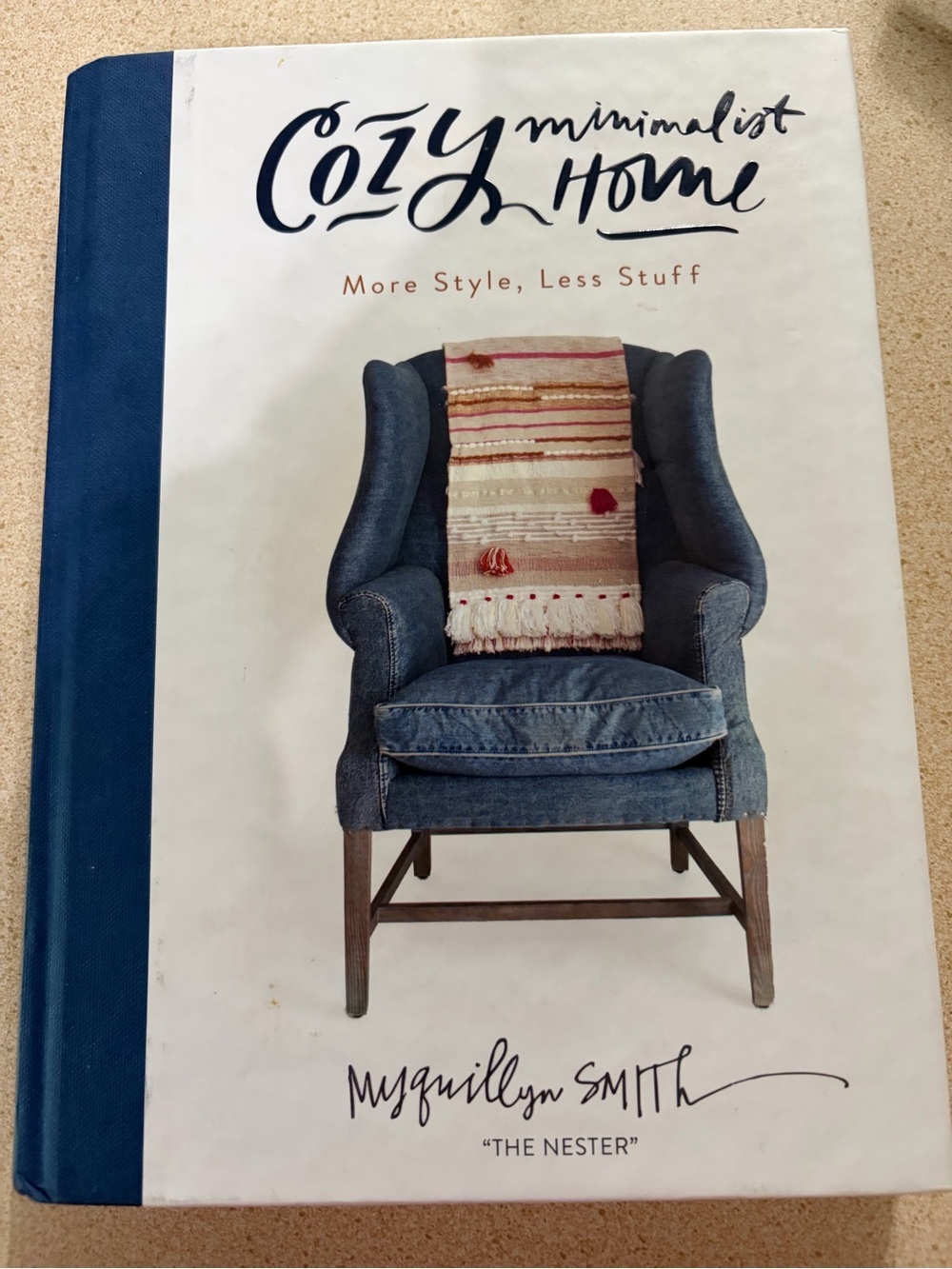 Cozy Minimalist Home by - Blue Cover Home Accents Book